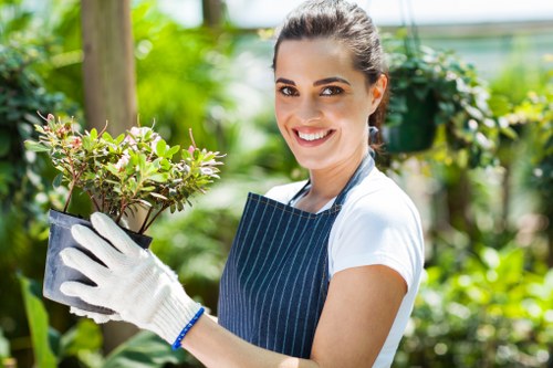 Gardeners Surrey Quays creating a clean and inviting city garden